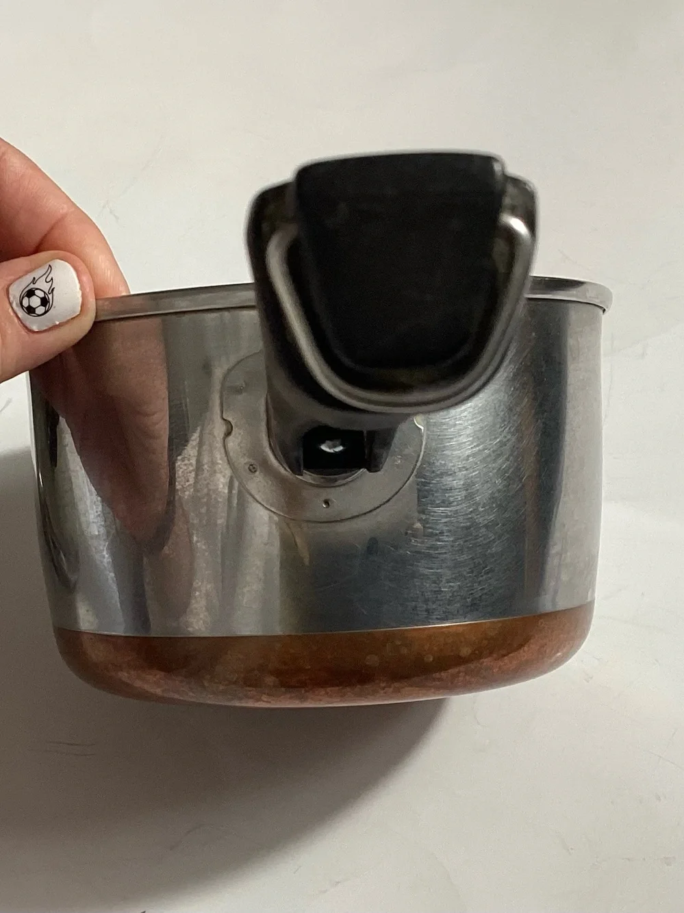 Vtg 50s Maid of Honor 1 Qt Sauce Pot & Lid Copper Bottom